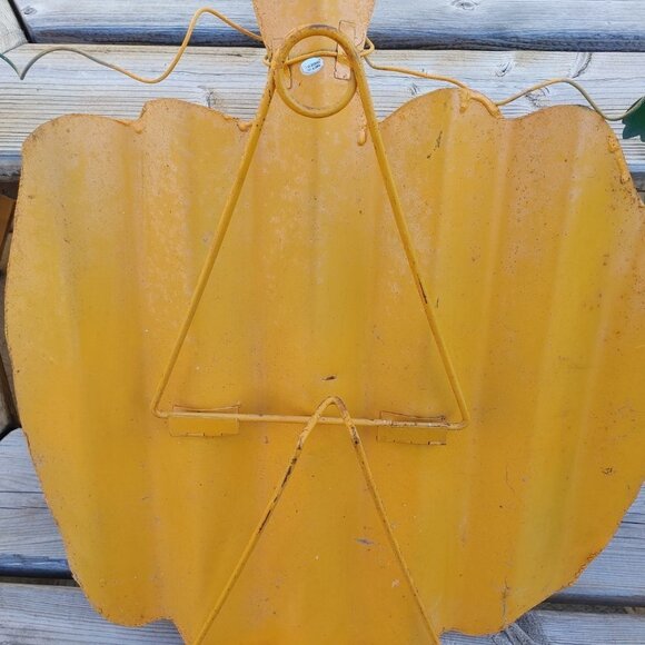 LARGE METAL Pumpkin Decor Sign Art Halloween Thanksgiving Decor Indoor O… - Picture 4 of 4